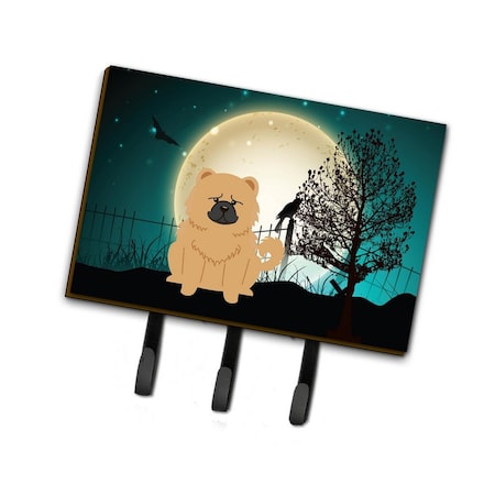 Jensendistributionservices Halloween Scary Chow Chow Cream Leash or Key Holder MI1709009